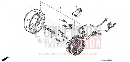 GENERATRICE CB250X de 1999